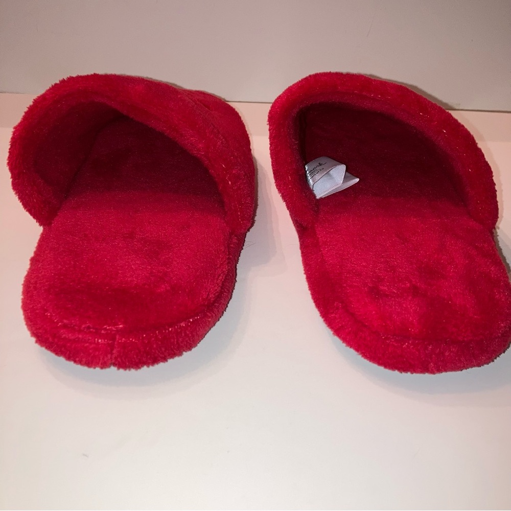 NEW Hallmark Red Women's Slippers Cozy Christmas Holiday Shoes 7 - Picture 11 of 16